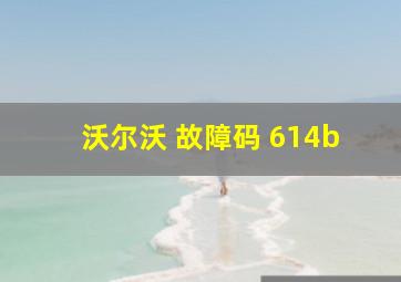 沃尔沃 故障码 614b